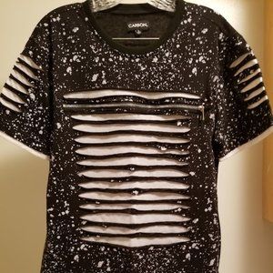 Carbon, large, black and white